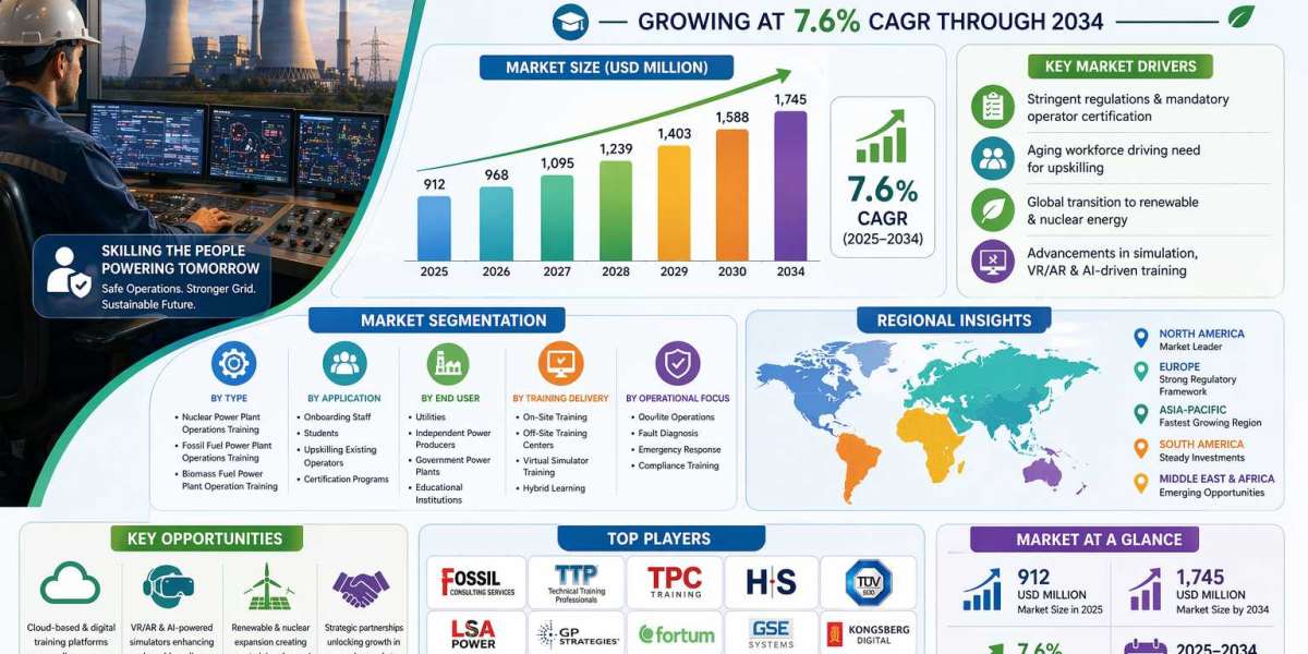 Power Plant Operational Training Services Market Growing at 7.6% CAGR Through 2034
